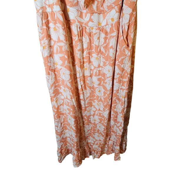 Torrid Dress Womens Size 4X Plus Size 4 Orange Floral Vacation Work Cruise - Picture 6 of 10